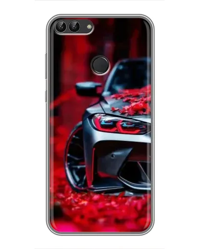 Чехол для Huawei P Smart (Enjoy 7s, FIG-LA1) с картинкой «Спортивная BMW и цветы» Чехол для Huawei P Smart (Enjoy 7s, FIG-LA1) с картинкой «Спортивная BMW и цветы»