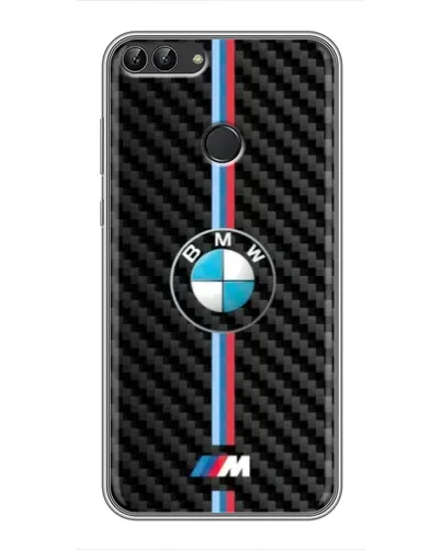 Чехол для Huawei P Smart (Enjoy 7s, FIG-LA1) с картинкой «Эмблема BMW и карбон» Чехол для Huawei P Smart (Enjoy 7s, FIG-LA1) с картинкой «Эмблема BMW и карбон»