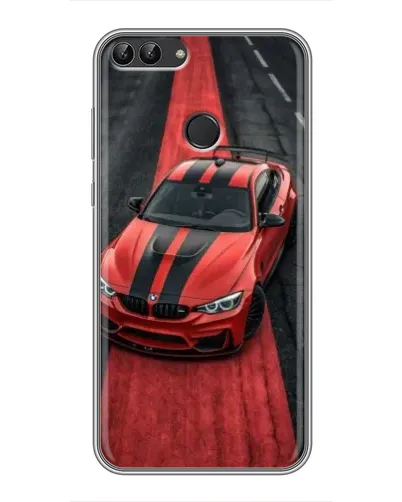 Чехол для Huawei P Smart (Enjoy 7s, FIG-LA1) с картинкой «BMW на красной дорожке» Чехол для Huawei P Smart (Enjoy 7s, FIG-LA1) с картинкой «BMW на красной дорожке»
