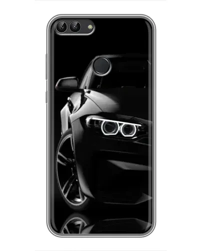 Чехол для Huawei P Smart (Enjoy 7s, FIG-LA1) с картинкой «Черная BMW — профиль» Чехол для Huawei P Smart (Enjoy 7s, FIG-LA1) с картинкой «Черная BMW — профиль»