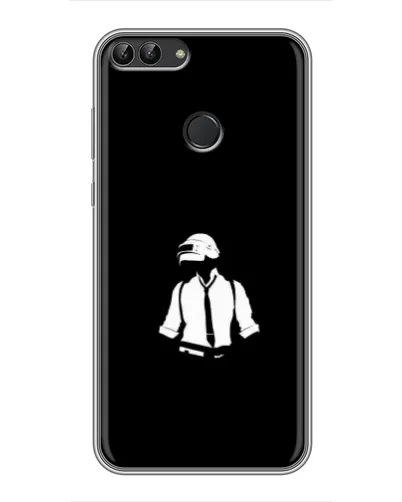 Чохол для Huawei P Smart (Enjoy 7s, FIG-LA1) з картинкою «PUBG — білий шолом»