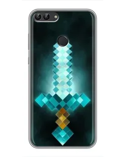 Чохол для Huawei P Smart (Enjoy 7s, FIG-LA1) з картинкою «Алмазний меч неон» Чохол для Huawei P Smart (Enjoy 7s, FIG-LA1) з картинкою «Алмазний меч неон»