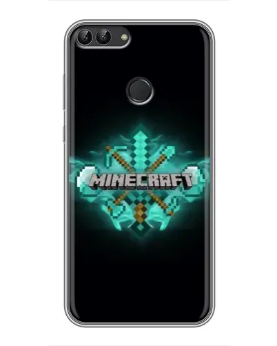 Чохол для Huawei P Smart (Enjoy 7s, FIG-LA1) з картинкою «Minecraft Diamond лого» Чохол для Huawei P Smart (Enjoy 7s, FIG-LA1) з картинкою «Minecraft Diamond лого»