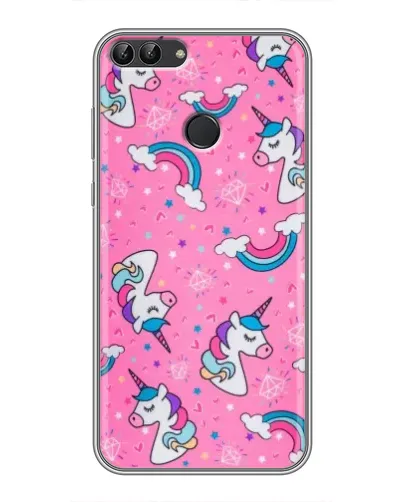 Чехол для Huawei P Smart (Enjoy 7s, FIG-LA1) с картинкой «Unicorn паттерн розовый» Чехол для Huawei P Smart (Enjoy 7s, FIG-LA1) с картинкой «Unicorn паттерн розовый»
