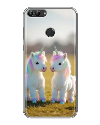 Чехол для Huawei P Smart (Enjoy 7s, FIG-LA1) с картинкой «Пара единорогов» Чехол для Huawei P Smart (Enjoy 7s, FIG-LA1) с картинкой «Пара единорогов»