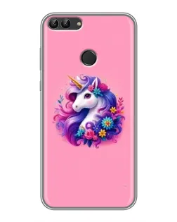 Чехол для Huawei P Smart (Enjoy 7s, FIG-LA1) с картинкой «Сказочный единорог»