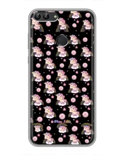 Чехол для Huawei P Smart (Enjoy 7s, FIG-LA1) с картинкой «Magic Unicorn паттерн»