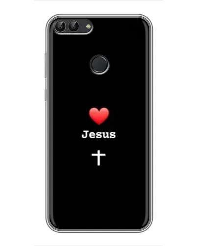 Чехол для Huawei P Smart (Enjoy 7s, FIG-LA1) с картинкой «Сердце - Jesus» Чехол для Huawei P Smart (Enjoy 7s, FIG-LA1) с картинкой «Сердце - Jesus»