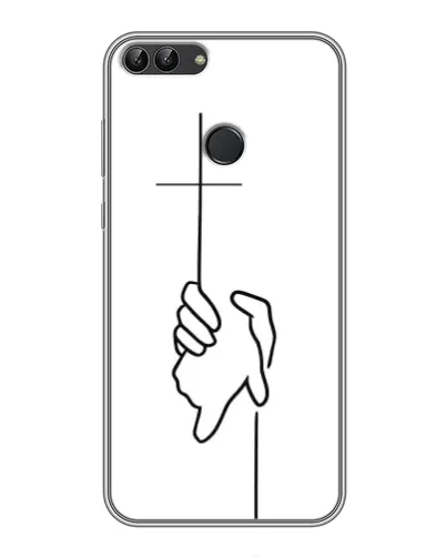 Чехол для Huawei P Smart (Enjoy 7s, FIG-LA1) с картинкой «Рука держит» Чехол для Huawei P Smart (Enjoy 7s, FIG-LA1) с картинкой «Рука держит»