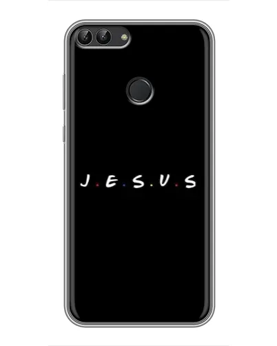 Чехол для Huawei P Smart (Enjoy 7s, FIG-LA1) с картинкой «Точки веры J.E.S.U.S.» Чехол для Huawei P Smart (Enjoy 7s, FIG-LA1) с картинкой «Точки веры J.E.S.U.S.»