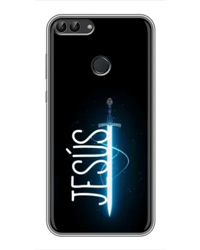 Чехол для Huawei P Smart (Enjoy 7s, FIG-LA1) с картинкой «Меч Духа Jesus» Чехол для Huawei P Smart (Enjoy 7s, FIG-LA1) с картинкой «Меч Духа Jesus»