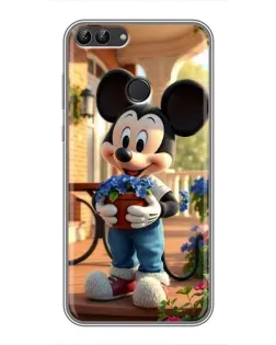 Чехол для Huawei P Smart (Enjoy 7s, FIG-LA1) с картинкой «Микки садовод»