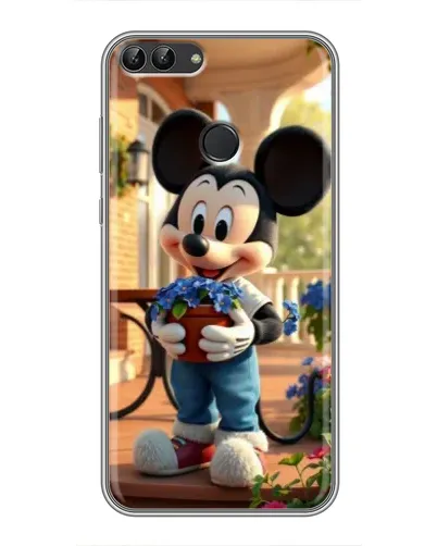 Чехол для Huawei P Smart (Enjoy 7s, FIG-LA1) с картинкой «Микки садовод»