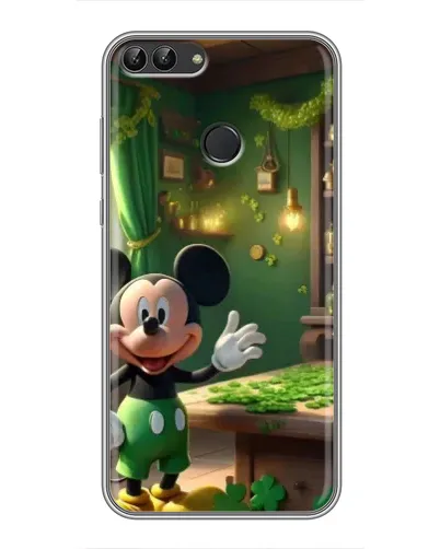 Чехол для Huawei P Smart (Enjoy 7s, FIG-LA1) с картинкой «Микки в мастерской»