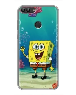 Чехол для Huawei P Smart (Enjoy 7s, FIG-LA1) с картинкой «Подводный привет»