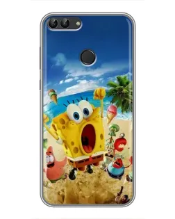 Чехол для Huawei P Smart (Enjoy 7s, FIG-LA1) с картинкой «Развлечения на пляже»