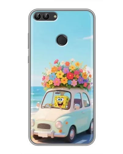 Чехол для Huawei P Smart (Enjoy 7s, FIG-LA1) с картинкой «Автомобильное путешествие»