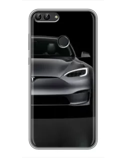 Чохол для Huawei P Smart (Enjoy 7s, FIG-LA1) з картинкою «Tesla Model S Look» Чохол для Huawei P Smart (Enjoy 7s, FIG-LA1) з картинкою «Tesla Model S Look»