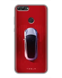 Чохол для Huawei P Smart (Enjoy 7s, FIG-LA1) з картинкою «Tesla Top View» Чохол для Huawei P Smart (Enjoy 7s, FIG-LA1) з картинкою «Tesla Top View»