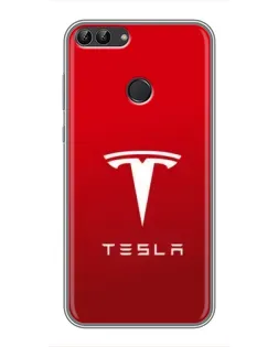 Чохол для Huawei P Smart (Enjoy 7s, FIG-LA1) з картинкою «Tesla Red Classic» Чохол для Huawei P Smart (Enjoy 7s, FIG-LA1) з картинкою «Tesla Red Classic»