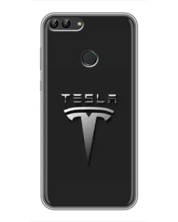 Чохол для Huawei P Smart (Enjoy 7s, FIG-LA1) з картинкою «Сталевий логотип Tesla» Чохол для Huawei P Smart (Enjoy 7s, FIG-LA1) з картинкою «Сталевий логотип Tesla»