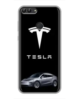 Чохол для Huawei P Smart (Enjoy 7s, FIG-LA1) з картинкою «Tesla Model Y» Чохол для Huawei P Smart (Enjoy 7s, FIG-LA1) з картинкою «Tesla Model Y»