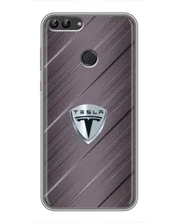 Чохол для Huawei P Smart (Enjoy 7s, FIG-LA1) з картинкою «Металева текстура Tesla» Чохол для Huawei P Smart (Enjoy 7s, FIG-LA1) з картинкою «Металева текстура Tesla»