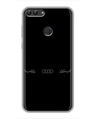 Чехол для Huawei P Smart (Enjoy 7s, FIG-LA1) с картинкой «Audi — световой подпись»