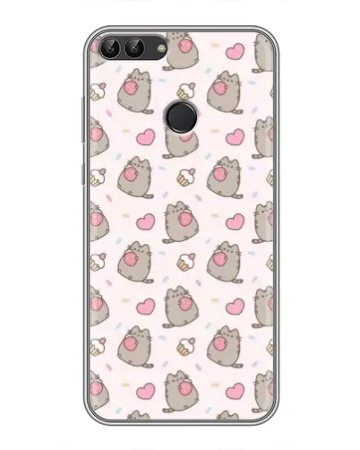 Чохол для Huawei P Smart (Enjoy 7s, FIG-LA1) з картинкою «Пушин та солодощі» Чохол для Huawei P Smart (Enjoy 7s, FIG-LA1) з картинкою «Пушин та солодощі»