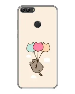 Чохол для Huawei P Smart (Enjoy 7s, FIG-LA1) з картинкою «Пушин на кульках» Чохол для Huawei P Smart (Enjoy 7s, FIG-LA1) з картинкою «Пушин на кульках»