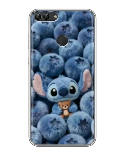 Чехол для Huawei P Smart (Enjoy 7s, FIG-LA1) с картинкой «Стич и голубика» Чехол для Huawei P Smart (Enjoy 7s, FIG-LA1) с картинкой «Стич и голубика»