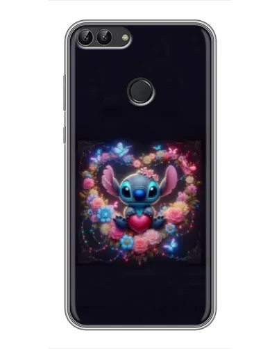 Чехол для Huawei P Smart (Enjoy 7s, FIG-LA1) с картинкой «Stitch в цветах» Чехол для Huawei P Smart (Enjoy 7s, FIG-LA1) с картинкой «Stitch в цветах»