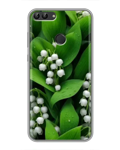 Чехол для Huawei P Smart (Enjoy 7s, FIG-LA1) с картинкой «Ландыши в зелени»