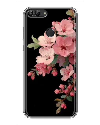 Чехол для Huawei P Smart (Enjoy 7s, FIG-LA1) с картинкой «Розовая ветка сакуры»