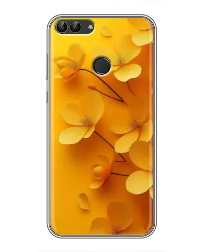 Чехол для Huawei P Smart (Enjoy 7s, FIG-LA1) с картинкой «Золотые лепестки»