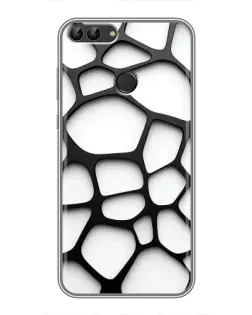 Чохол для Huawei P Smart (Enjoy 7s, FIG-LA1) з картинкою «Біла об'ємна сітка» Чохол для Huawei P Smart (Enjoy 7s, FIG-LA1) з картинкою «Біла об'ємна сітка»