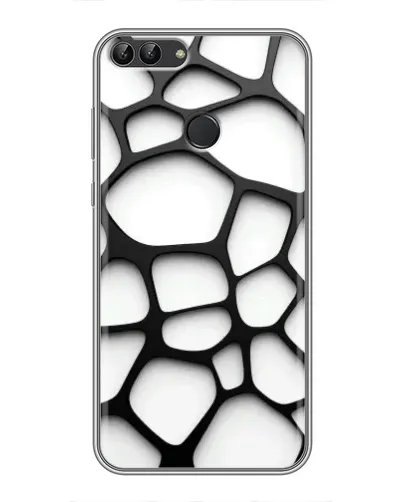 Чехол для Huawei P Smart (Enjoy 7s, FIG-LA1) с картинкой «Белая объемная сетка» Чехол для Huawei P Smart (Enjoy 7s, FIG-LA1) с картинкой «Белая объемная сетка»