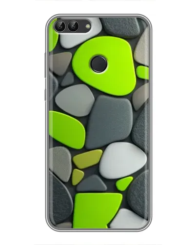 Чехол для Huawei P Smart (Enjoy 7s, FIG-LA1) с картинкой «Яркая неоновая галька» Чехол для Huawei P Smart (Enjoy 7s, FIG-LA1) с картинкой «Яркая неоновая галька»