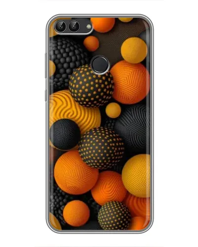 Чехол для Huawei P Smart (Enjoy 7s, FIG-LA1) с картинкой «Объемные оранжевые сферы» Чехол для Huawei P Smart (Enjoy 7s, FIG-LA1) с картинкой «Объемные оранжевые сферы»