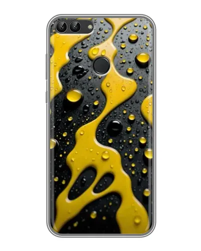Чехол для Huawei P Smart (Enjoy 7s, FIG-LA1) с картинкой «Жидкое желтое золото» Чехол для Huawei P Smart (Enjoy 7s, FIG-LA1) с картинкой «Жидкое желтое золото»