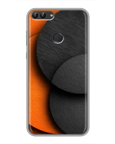 Чехол для Huawei P Smart (Enjoy 7s, FIG-LA1) с картинкой «Геометрия оранжевых кругов» Чехол для Huawei P Smart (Enjoy 7s, FIG-LA1) с картинкой «Геометрия оранжевых кругов»