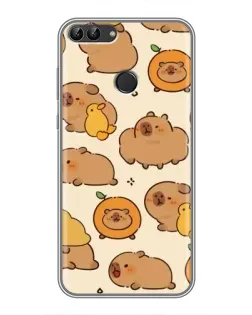Чохол для Huawei P Smart (Enjoy 7s, FIG-LA1) з картинкою «Капібари з апельсинами» Чохол для Huawei P Smart (Enjoy 7s, FIG-LA1) з картинкою «Капібари з апельсинами»