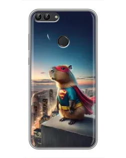 Чохол для Huawei P Smart (Enjoy 7s, FIG-LA1) з картинкою «Капі-мен супергерой» Чохол для Huawei P Smart (Enjoy 7s, FIG-LA1) з картинкою «Капі-мен супергерой»