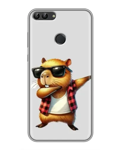 Чехол для Huawei P Smart (Enjoy 7s, FIG-LA1) с картинкой «Капибара рэпер даб» Чехол для Huawei P Smart (Enjoy 7s, FIG-LA1) с картинкой «Капибара рэпер даб»