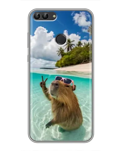 Чехол для Huawei P Smart (Enjoy 7s, FIG-LA1) с картинкой «Капибара на море» Чехол для Huawei P Smart (Enjoy 7s, FIG-LA1) с картинкой «Капибара на море»