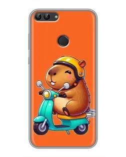 Чохол для Huawei P Smart (Enjoy 7s, FIG-LA1) з картинкою «Капібара на скутері» Чохол для Huawei P Smart (Enjoy 7s, FIG-LA1) з картинкою «Капібара на скутері»