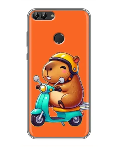 Чехол для Huawei P Smart (Enjoy 7s, FIG-LA1) с картинкой «Капибара на скутере» Чехол для Huawei P Smart (Enjoy 7s, FIG-LA1) с картинкой «Капибара на скутере»