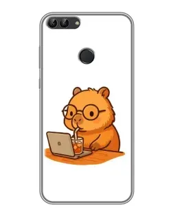 Чохол для Huawei P Smart (Enjoy 7s, FIG-LA1) з картинкою «Капібара з ноутбуком» Чохол для Huawei P Smart (Enjoy 7s, FIG-LA1) з картинкою «Капібара з ноутбуком»