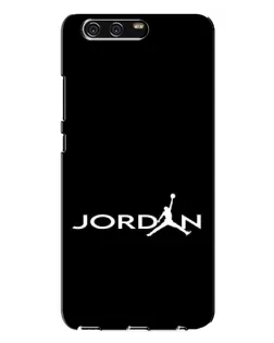 Чехол для Huawei P10 Plus (VKY) с картинкой «Jordan White Logo»