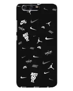 Чехол для Huawei P10 Plus (VKY) с картинкой «Nike Black Pattern»